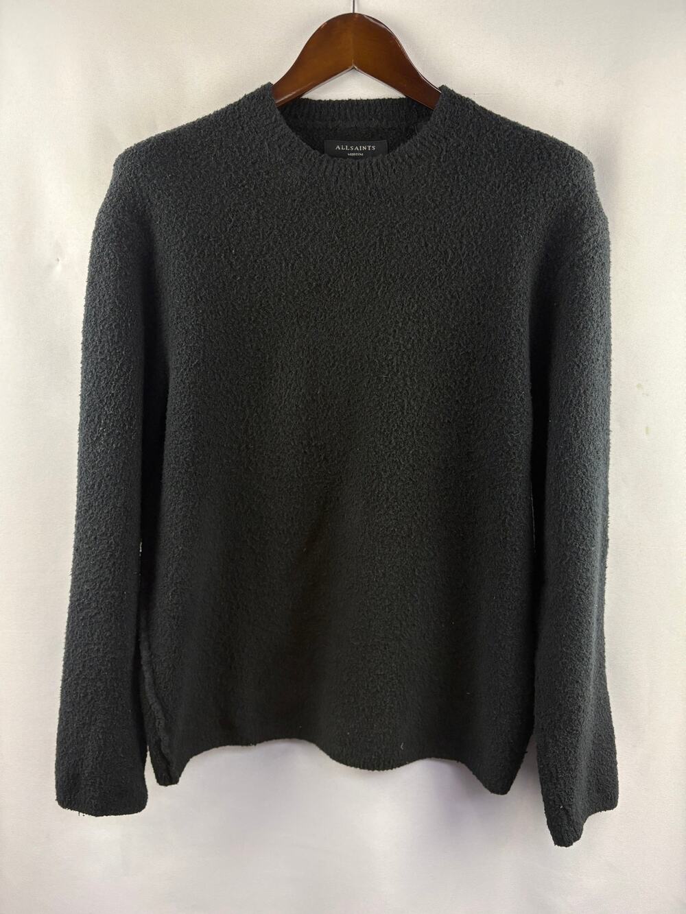 Women’s All Saints Medium Black Knit Crewneck Sweater